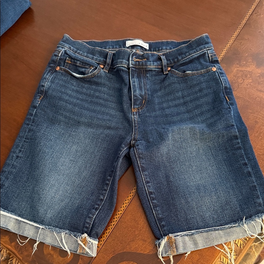 LOFT Blue Denim Shorts